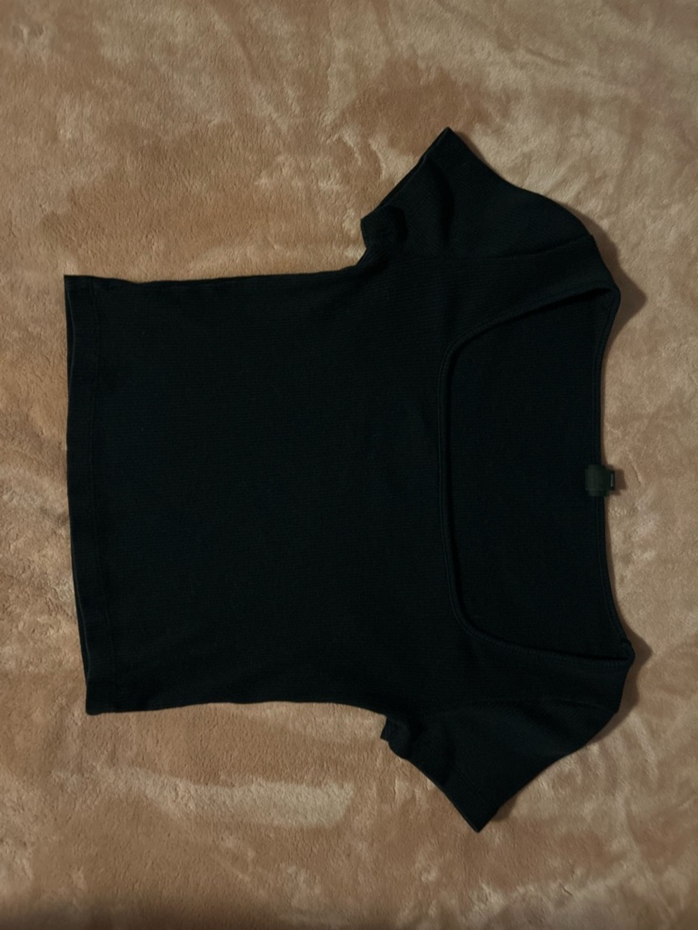 wild fable Black Square Neck Crop Top